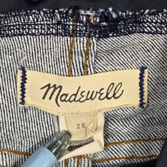 Madewell Maternity Skinny Jeans Women 28 Blue Denim Over Belly Panel Comfortable - Picture 7 of 10